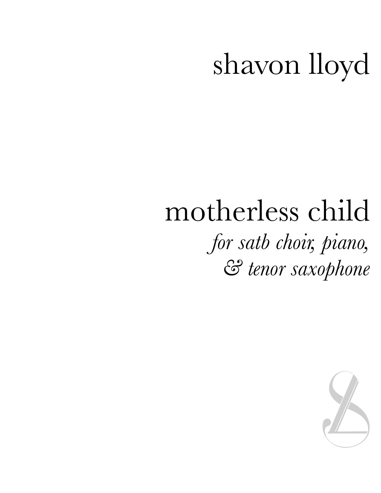 Motherless Child